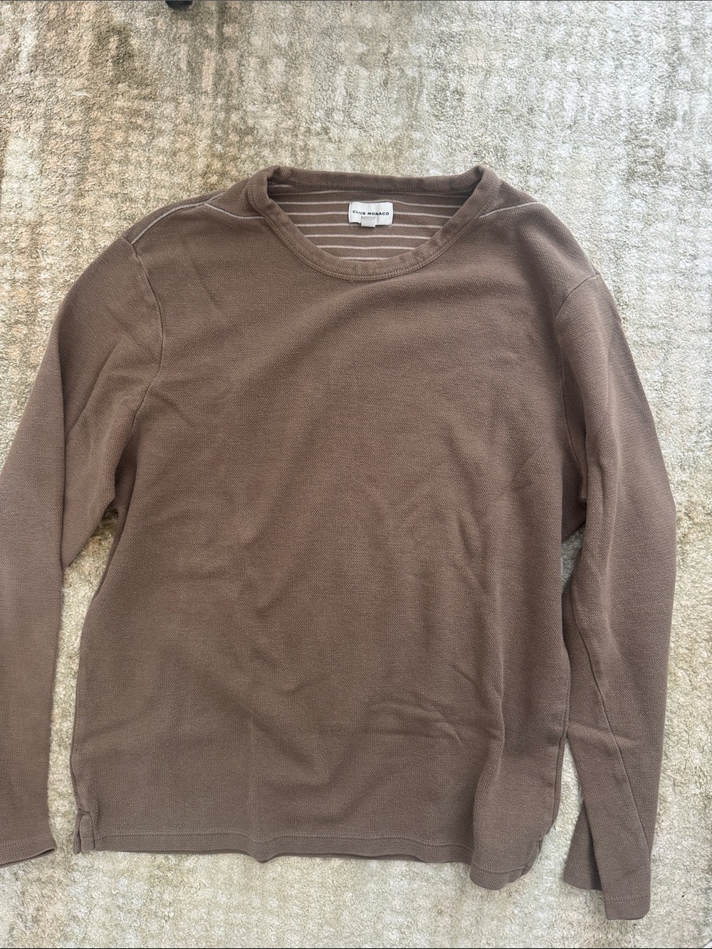 Club Monaco Taupe Crewneck Long Sleeve Sweater